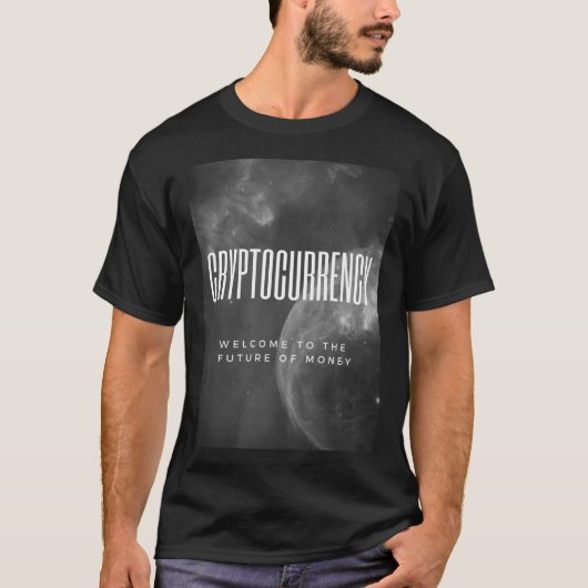 Cryptocurrency de toekomst van geld t-shirt (Voorkant)