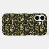 Cryptocurrency Digitaal Geld Grunge Stijlpatroon Case-Mate iPhone Case (Achterkant (horizontaal))