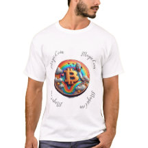 Cryptocurrency funny white t-shirt.