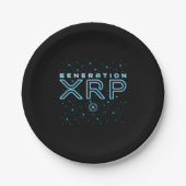 Cryptocurrency Generation XRP Crypto Blockchain Papieren Bordje (Voorkant)