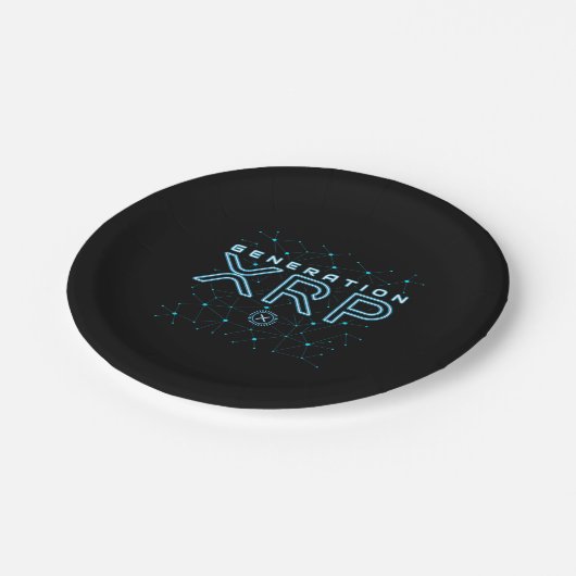 Cryptocurrency Generation XRP Crypto Blockchain Papieren Bordje (Gekanteld)