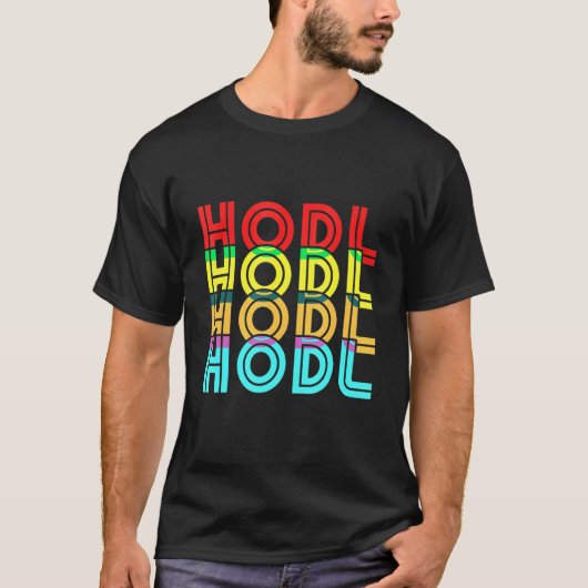  Cryptocurrency Hodl Digital Currency Bitco T-shirt (Voorkant)