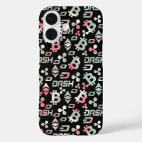 Cryptocurrency Kleurrijk Digitaal Geld Patroon