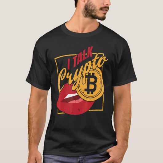 Cryptocurrency lifestyle ik praat over Crypto Trad T-shirt (Voorkant)