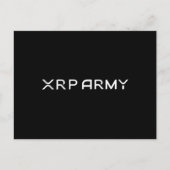 Cryptocurrency Meme XRP Army Quote Hodl Crypto Briefkaart (Voorkant)