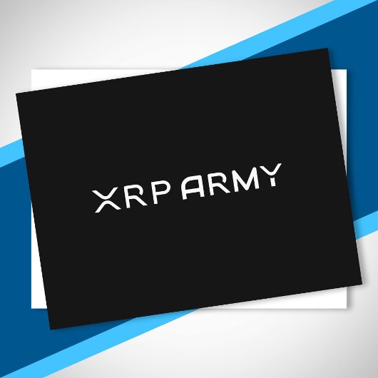 Cryptocurrency Meme XRP Army Quote Hodl Crypto Briefkaart