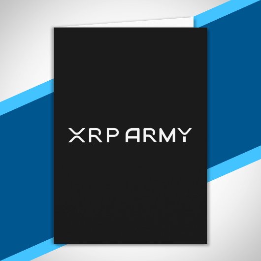 Cryptocurrency Meme XRP Army Quote Hodl Crypto Kaart