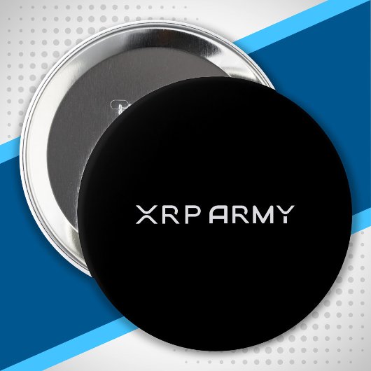 Cryptocurrency Meme XRP Army Quote Hodl Crypto Ronde Button 4,0 Cm