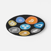 CRYPTOCURRENCY MUNTEN PAPIEREN BORDJE (Gekanteld)