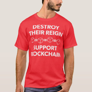 Cryptocurrency Support Blockchain Ethereum Ether E T-shirt