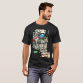 Cryptocurrency Talk Astronaut Hodler Begging For T-shirt (Voorkant volledig)