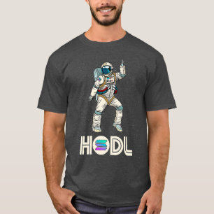 Cryptocurrency Talk Fun HODL Solana Disco Moon T-shirt