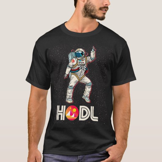 Cryptocurrency Talk MANA HODL Decentrale en Maan T-shirt (Voorkant)