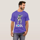 Cryptocurrency Talk Matic Fun HODL Polygon Moon T-shirt (Voorkant volledig)