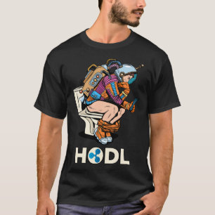 Cryptocurrency Talk Ripple XRP HODL Space Man op T T-shirt