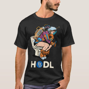 Cryptocurrency Talk Tezos HODL XTZ Space Man Op Na T-shirt