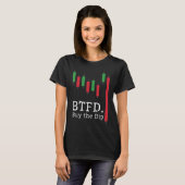 Cryptocurrency Trading Finance Stock Chart Trader T-shirt (Voorkant volledig)