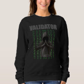 Cryptocurrency validator 1 trui (Voorkant)