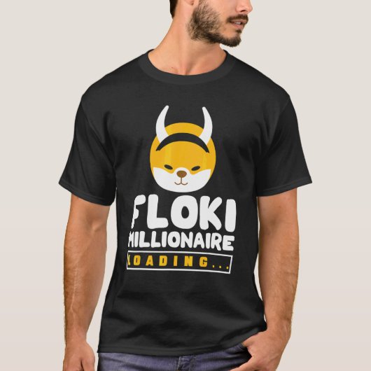 Cryptocurrency voor mannen Floki Crypto Million T-shirt (Voorkant)