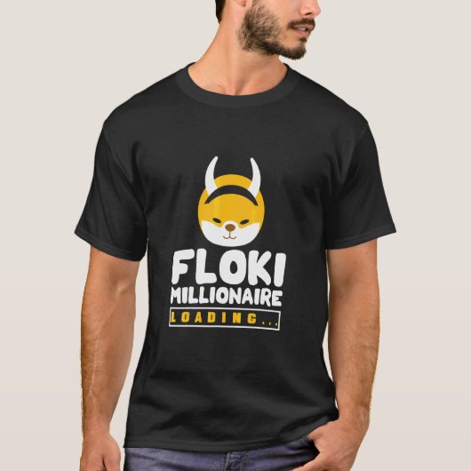 Cryptocurrency voor mannen Floki Crypto Million T-shirt (Voorkant)