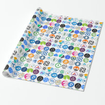 Cryptocurrency wrapping Paper