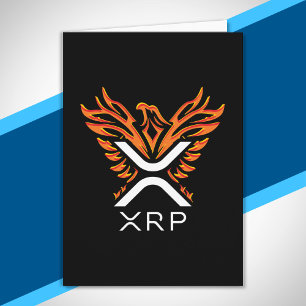 Cryptocurrency XRP Crypto Oranje Rising Phoenix Kaart