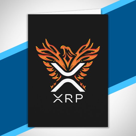Cryptocurrency XRP Crypto Oranje Rising Phoenix Kaart