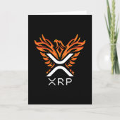 Cryptocurrency XRP Crypto Oranje Rising Phoenix Kaart (Voorkant)