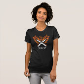 Cryptocurrency XRP Crypto Oranje Rising Phoenix T-shirt (Voorkant volledig)