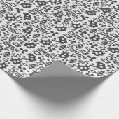 Cryptocurrency Zwart Wit Geld Patroon Cadeaupapier (Hoek)