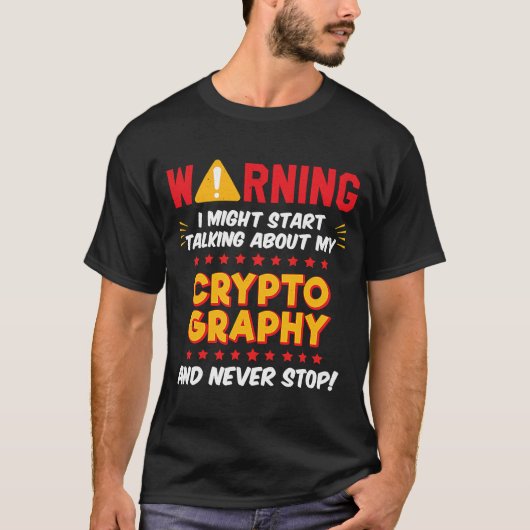 Cryptografie Cipher Hacker Joke Graphic T-shirt (Voorkant)