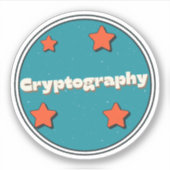 Cryptografie Sticker (Voorkant)