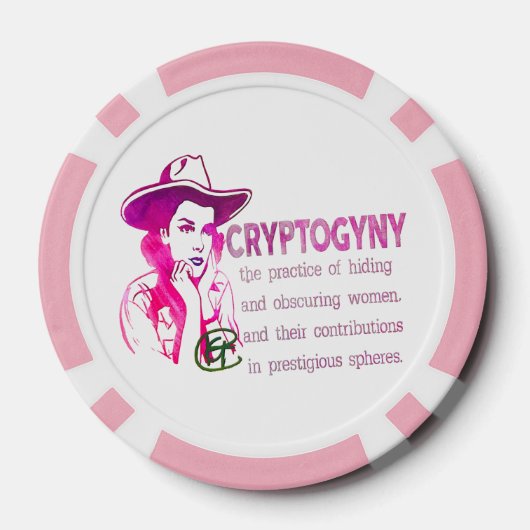 Cryptogyny Poker Chip (Achterkant)