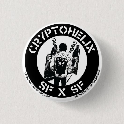 Cryptohelix - SFxSF Ronde Button 3,2 Cm (Voorkant)