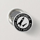 Cryptohelix - spookachtige raketten ronde button 3,2 cm (Voorkant /achterkant)