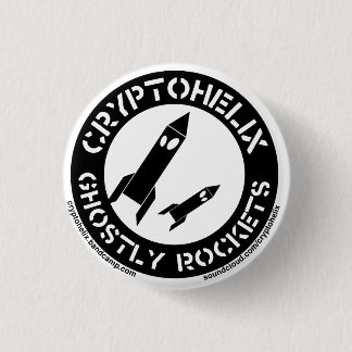 Cryptohelix - spookachtige raketten ronde button 3,2 cm