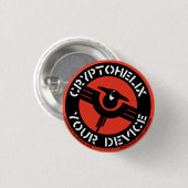Cryptohelix - Uw apparaat (ROOD) Ronde Button 3,2 Cm (Voorkant /achterkant)