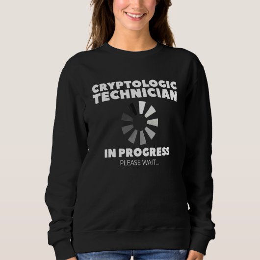 Cryptologicus Technicus In Uitvoering Even Geduld  Trui (Voorkant)