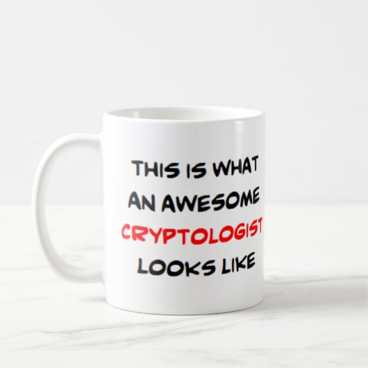 cryptoloog, geweldige koffiemok (Links)