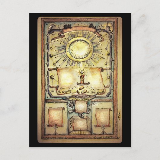 'CryptoMagic' aanpasbare portemonnee of HODL-kaart Uitnodiging Briefkaart (Voorkant)