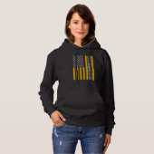 Cryptomunt Cryptocurrency Blockchain Hodl Flag Hoodie (Voorkant volledig)