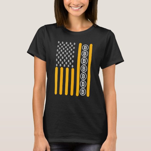 Cryptomunt Cryptocurrency Blockchain Hodl Flag T-shirt (Voorkant)