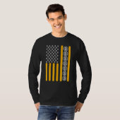 Cryptomunt Cryptocurrency Blockchain Hodl Flag T-shirt (Voorkant volledig)