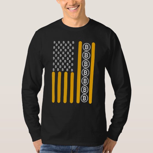 Cryptomunt Cryptocurrency Blockchain Hodl Flag T-shirt (Voorkant)