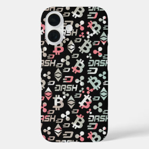 Cryptovalemeldgeldpatroon iPhone 16 Hoesje