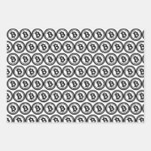 Cryptovalepatroon met bitmunt inpakpapier vel (Voorkant)