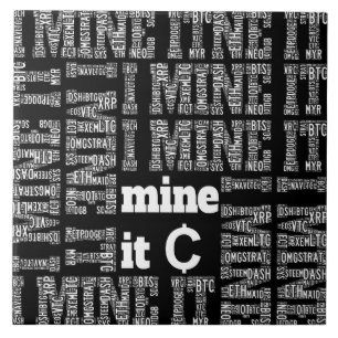 Cryptovalmijnbouw Tegeltje