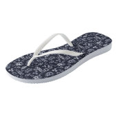 Cryptovaluta Blauwe Geld Patroon Teenslippers (Schuin)