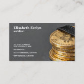 Cryptovaluta Concept Kunst g43 Visitekaartje (Achterkant)