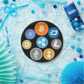 CRYPTOVALUTA MUNTEN PAPIEREN BORDJE (Feest)